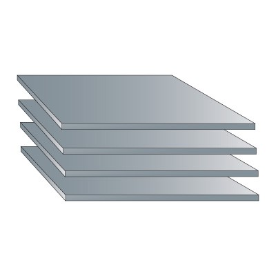 Anodized Aluminium Sheet - Natural